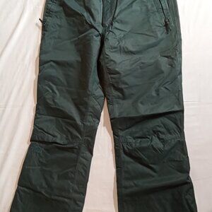 Ladie's, the north face dryvent insulated snow pants, large, green